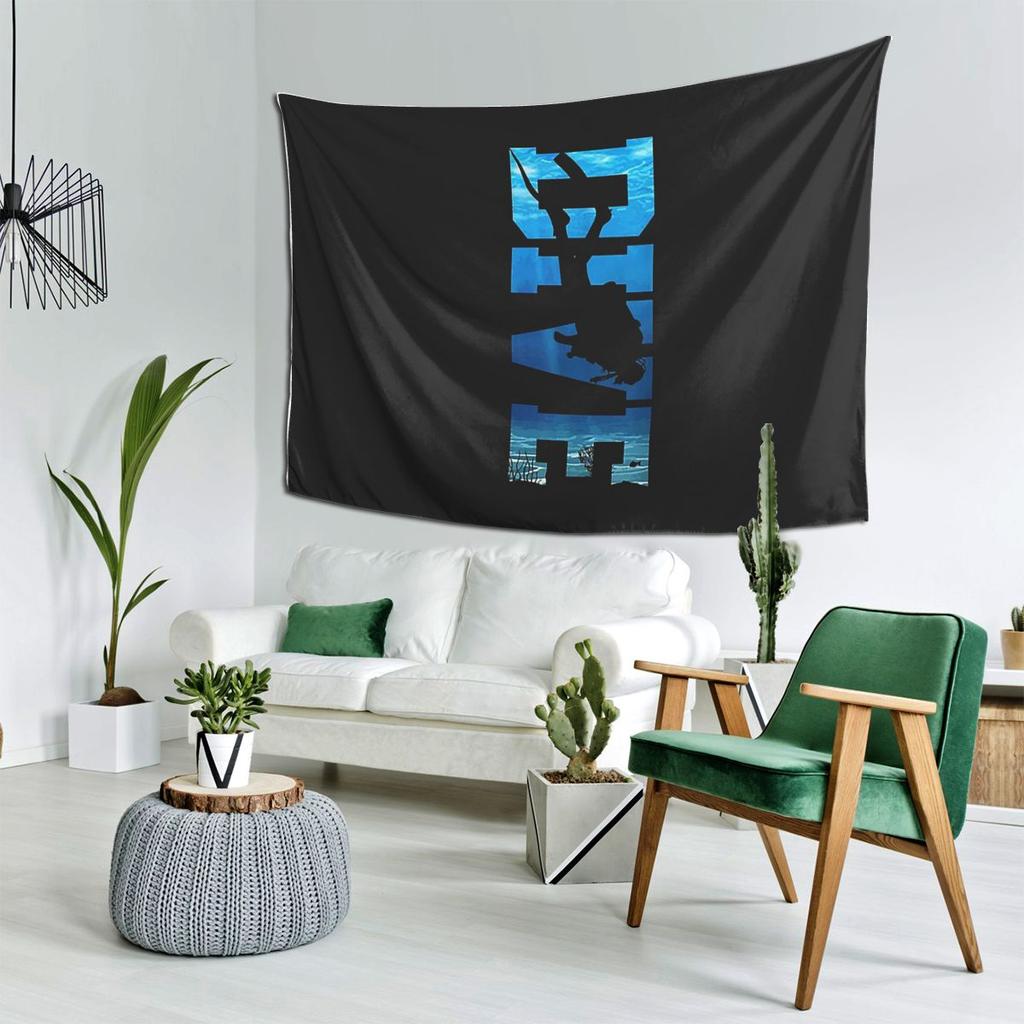 Tauchen Taucher Tauchgang Geschenk Wandteppich Dekoration Kunst Ästhetische Wandteppiche Wohnzimmer Schlafzimmer Haus Wandtuch Wandbehang