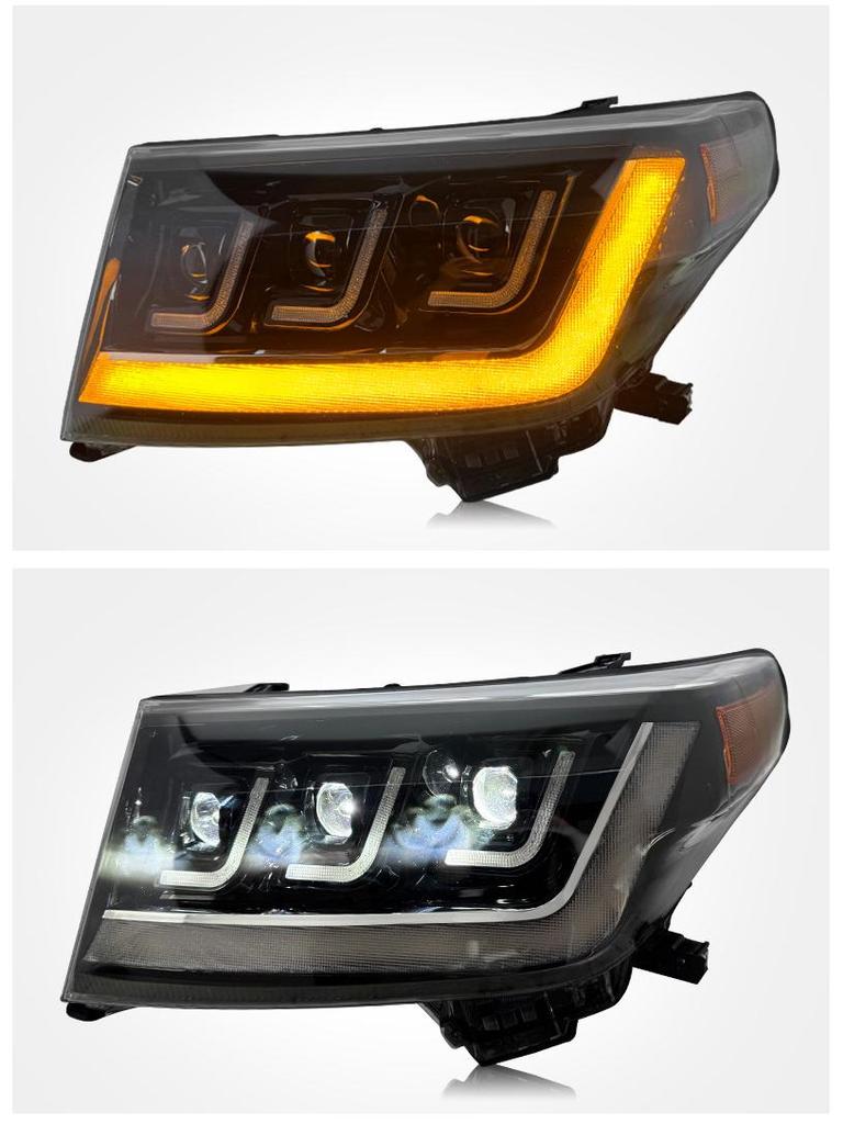 07-15 Land Cruiser LC200 LED Headlight Assembly - Modified Headlights