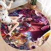 Demon Slayer Round Area Rug Carpet Rug For Living Room Bedroom Sofa Playroom Decor Nonslip Floor Mat