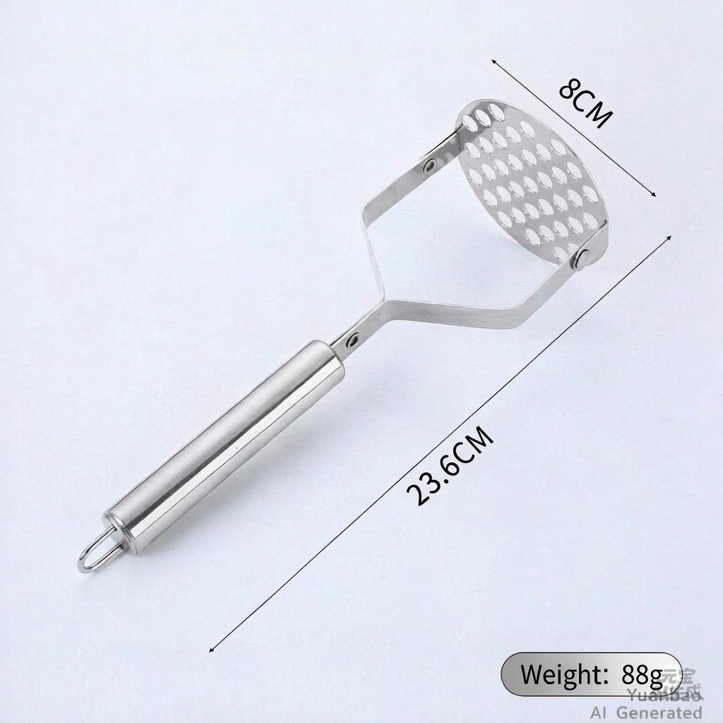 Premium Stainless Steel Potato Masher Double Grid Food Masher for Puree