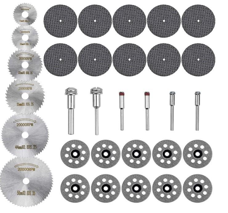 Power Drill Circular Saw Blade Set - High-Speed Steel Thin Cutting Disc for Woodworking and Electric Grinder