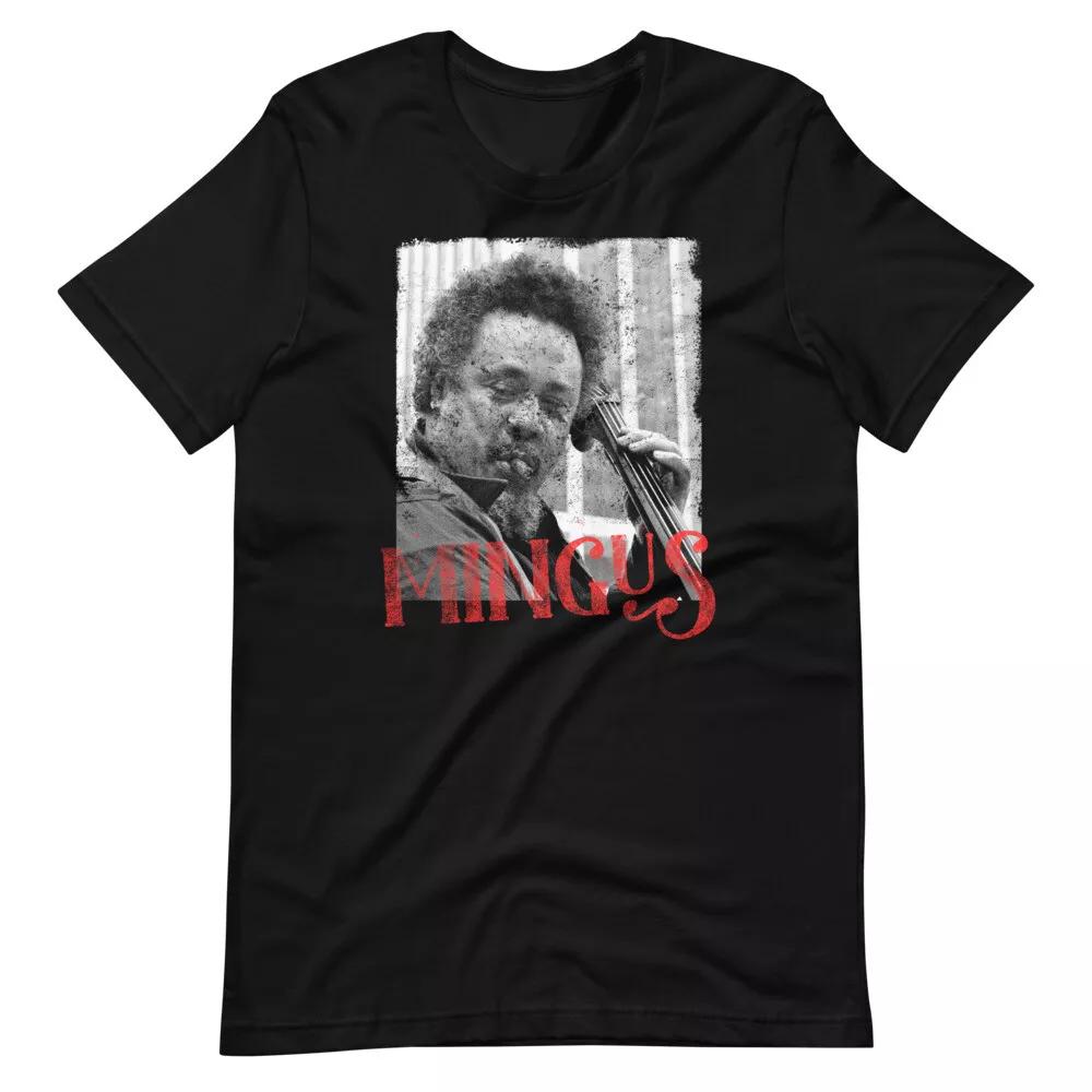 CHARLES MINGUS Jazz Black Graphic Tee Short-Sleeve Unisex T-Shirt XL