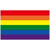 Aerlxemrbrae Bandiera Arcobaleno 150X90CM Stendardo Poliestere 100D occhielli lgbt Gay arcobaleno Progress Pride flag