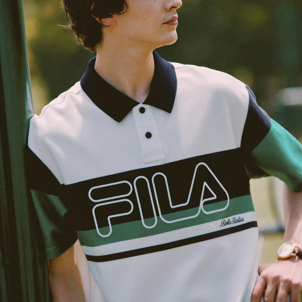New FILA ORIGINALE Polo Shirt Men's F11M539102F-WT