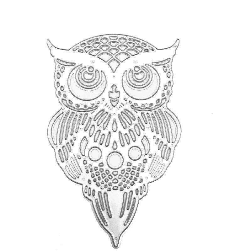 

Сова Скрапбукинг Металлические штампы Трафареты для DIY Альбом Декор бумажной карты серебряный