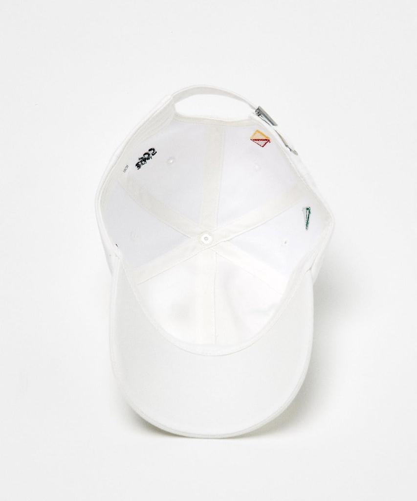 Cap Flying Pattern Dungaree Material Baseball Cap Golf MG5SCP03U WH00 [Munsingwear] (White)