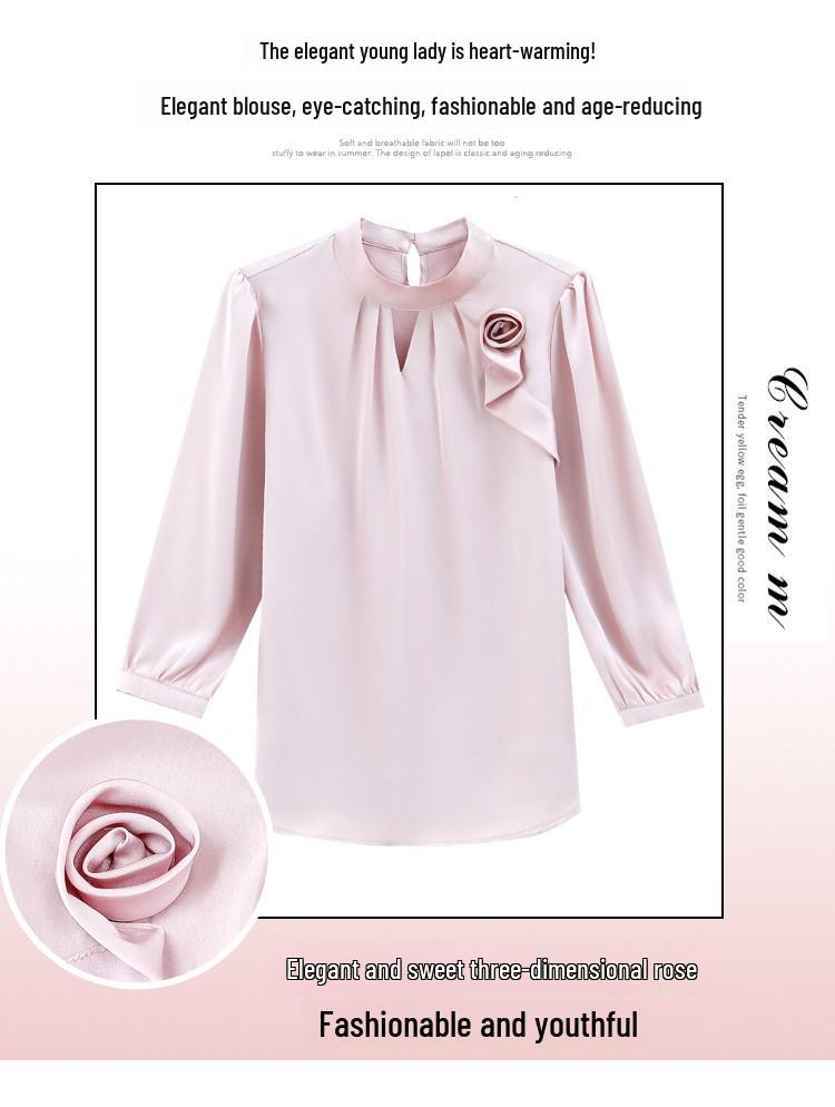 Women's Satin Hollow Top - Trendy Spring 2024 Collection