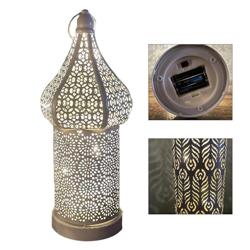 2024 Muslim Ramadan Festival Decor Supplies LED Wind Lantern Pendant EID Mubarak Light Ornament Ramadan Decoration For Home