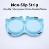 Pet Cat Double Bowl Material Non-Slip Puppy Cat Food Water Feeding Bowl Cute Cartoon Face Durable Dish