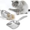 Large Size Poop Scooper For Cats Grey Tone Metal Cat Litter Shovel  Cat Toilet Cleaning Tool