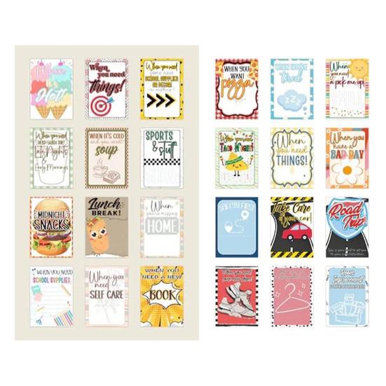 College Survival Christmas Gift Card Book DIY Spiral Binding Festive Design Functional Xmas Card Book College Student Gift