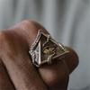 Accessories: Eyes of Horus, European and American Men's Octopus Triangular Eyes, Personality Rings
