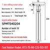 CNC T-Slot Milling Cutter with HTS Three-Sided Blade, Shank Thickness: 6, 8, 10, 12 Mm