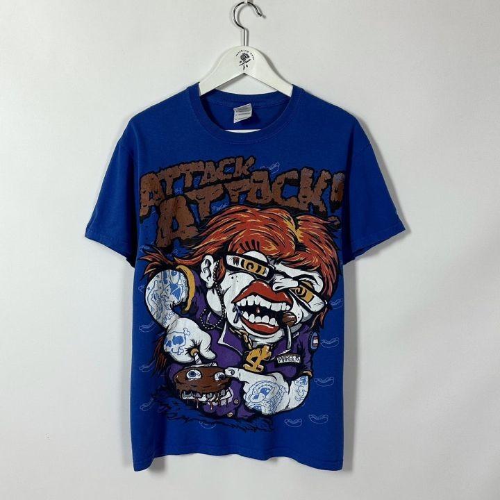 Remake Attack Attack band 90s Retro style Royal Blue T shirt NH27439 Unisex T-Shirt