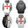 Vibrantly Designed Unisex Knights Templar Cosplay 3d Print Pullover Casual Sweater
