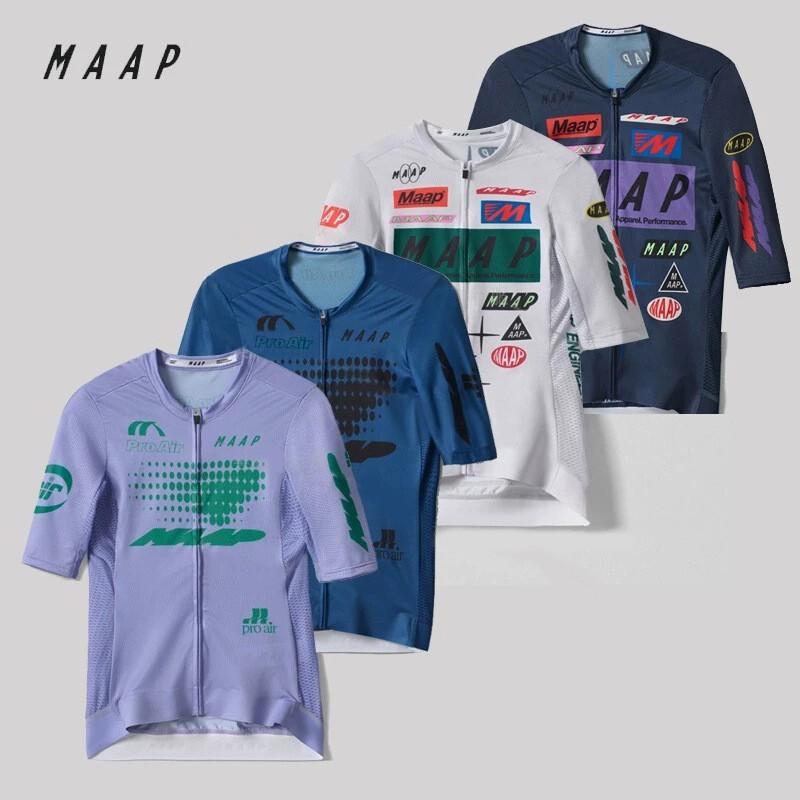 MAAP Style Unisex Cycling Jersey Short Sleeve Long Breathable Quick Dry Bike Riding Apparel Road MTB