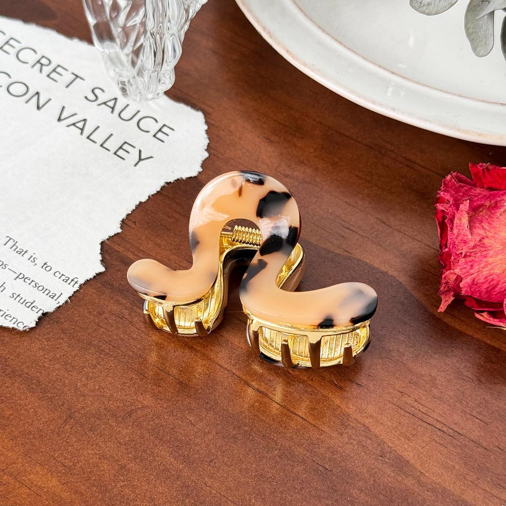High-quality Acetate Half Bun Claw Clip In Multi-color And Tortoiseshell Elegant Hair Accessory