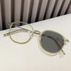 Vintage Ultra Light Photochromic Reading Glasses Round Frame Anti Blue Light for Men Women Elderly Computer Eyewear