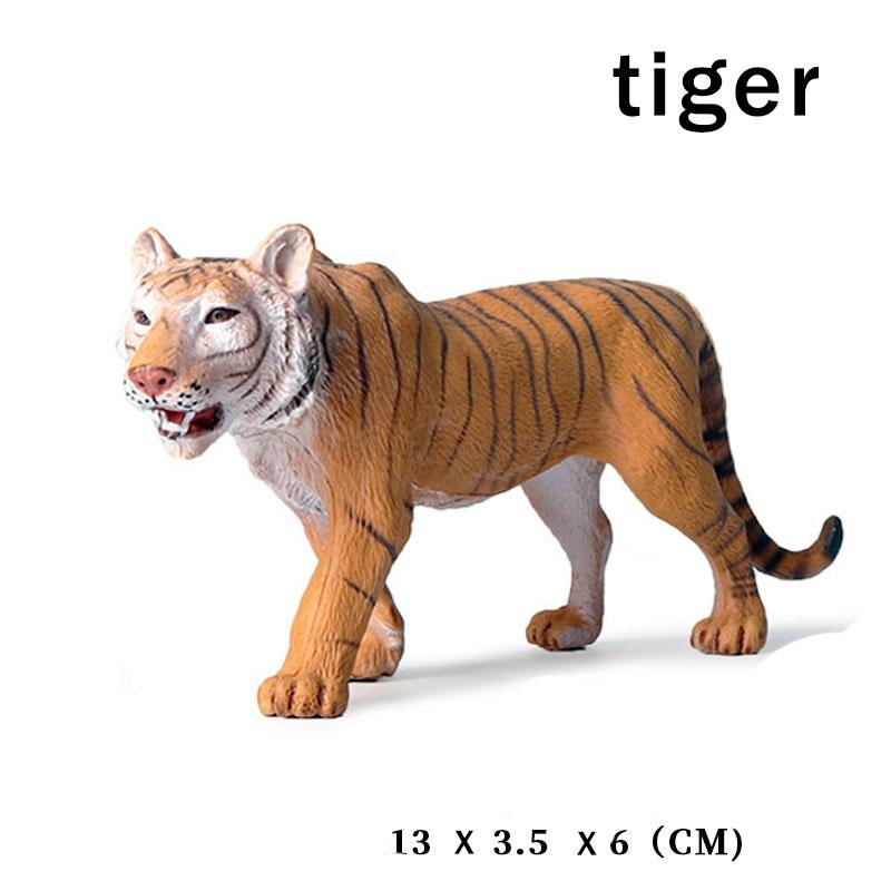 

19 стилей, имитация животного, модель дикого твердого пластика, слона, носорога, бурого медведя, тигра, льва, леопарда, лошади, модель игрушки, украшения tiger