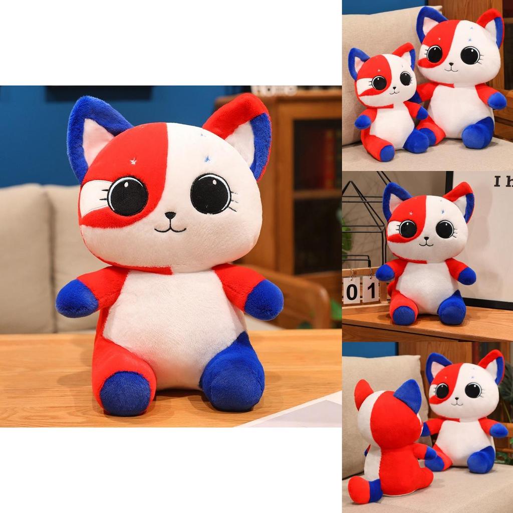 Plush Cat Toy With American Flag Design For Kids And Adults