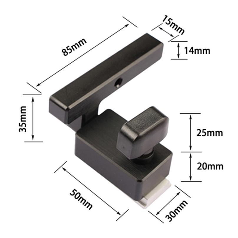 Chute Modification Limit Woodworking Slide Bar Chute Limit Flipping Tool T Slot Miter Track Stopper