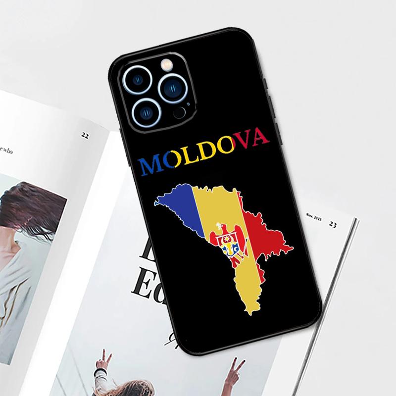 

Moldova Flag Case For iPhone 17 Pro Max 14 13 12 11 15 16 Pro Max mini 15 Plus 16e 17 Air Phone Cover iPhone 15