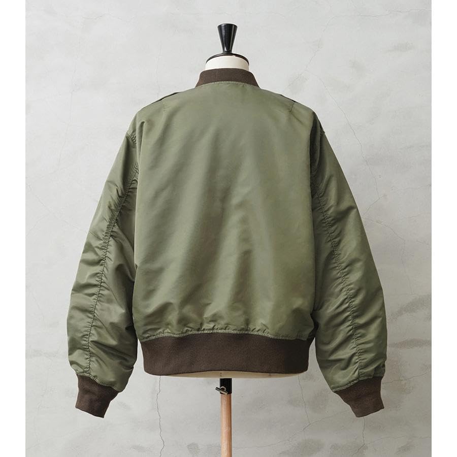 WAIPER US Military Flight OD 36 Inc. L-2 Jacket, MIL-J-5391 Model, (WP19) (Size (S) OD)