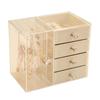 Drawer Style Jewelry Storage Box Transparent Organizer Makeup Organizer Earring Display Stand Bracket