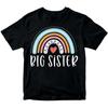 Big Sister Cute Baby Gift Idea Siblings Rainbow Girls Teen T-Shirt Mens Womens Tees Tops  NED