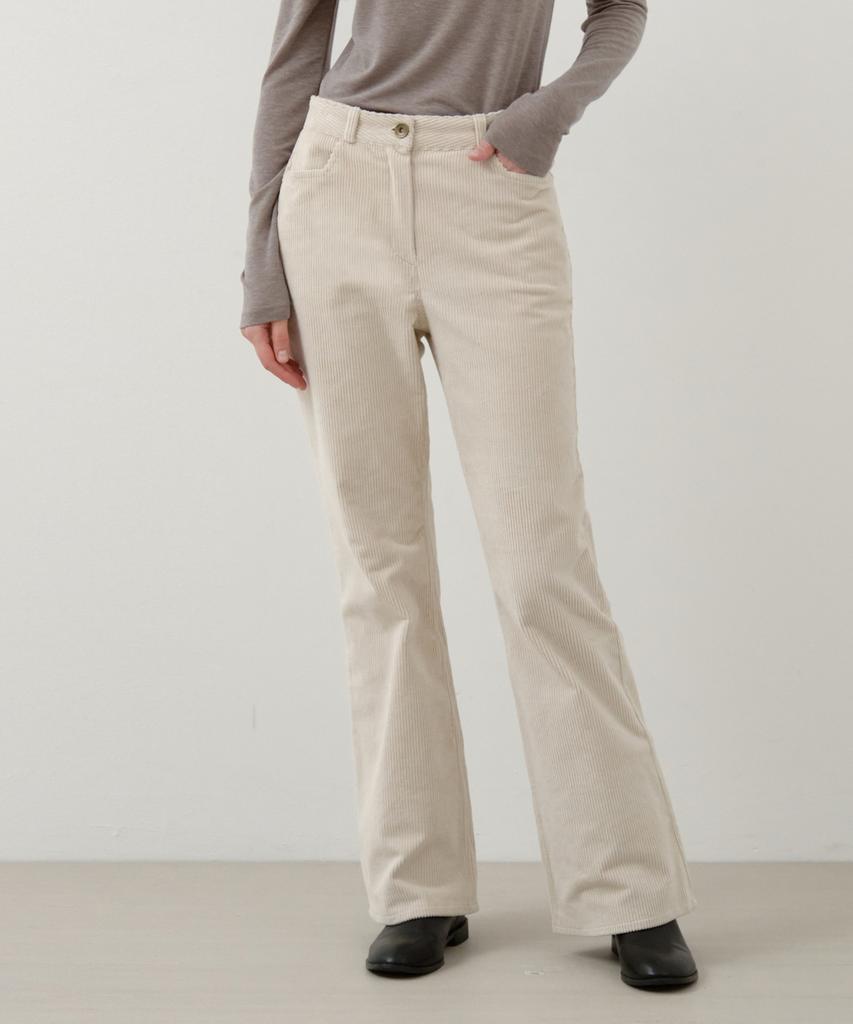 Wednesday Oasis For Woman Habit Corduroy Bootcut Pants_Cream(W25-Pt38)