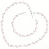 Light Luxury AAAAA Zircon Bracelet & Necklace Women's Exquisite Tulip Plant Design Jewelry Set