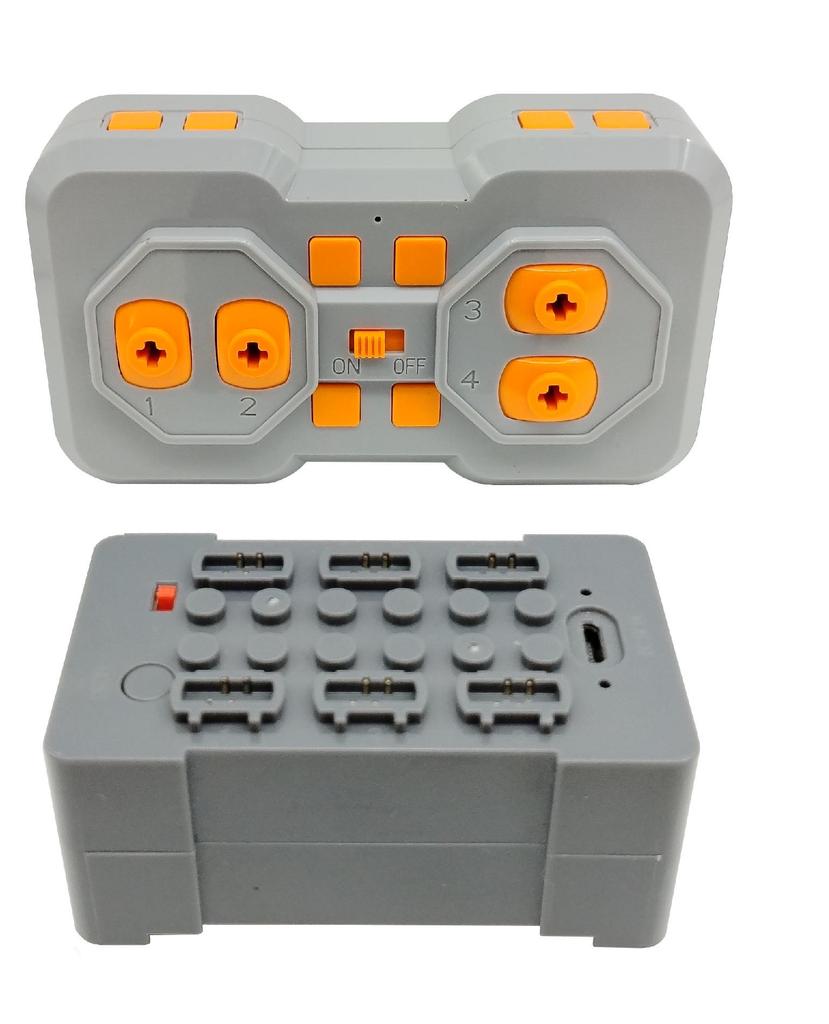 Compatible Lego Bricks: Remote-Control Motorized Toy Car for Educational DIY Assembly