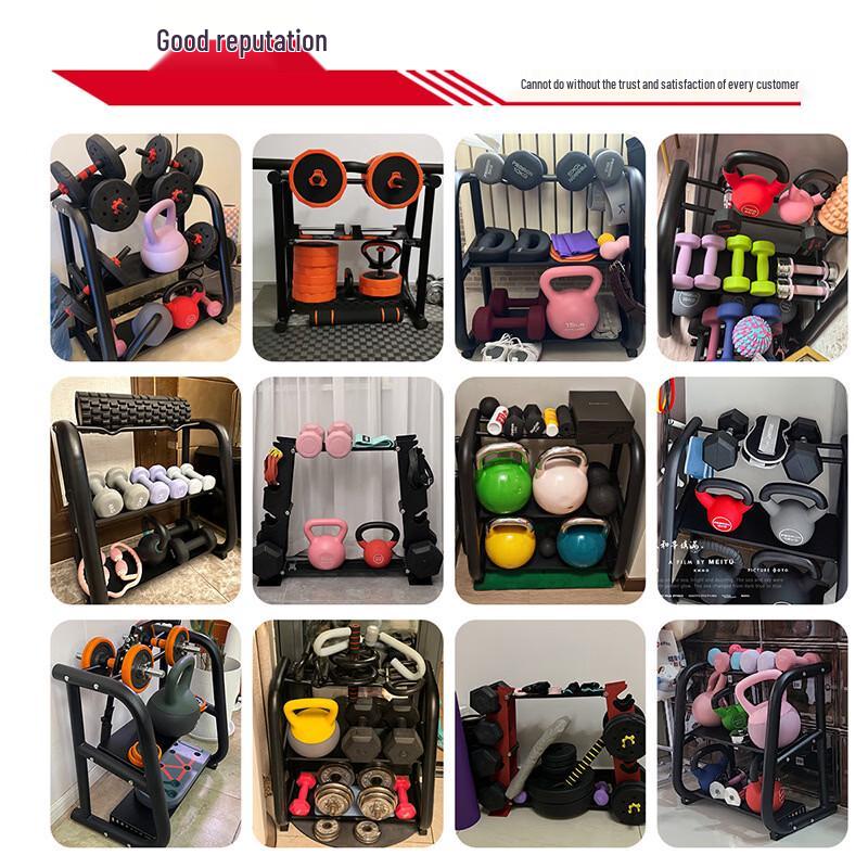 Yizhu Dumbbell and Kettlebell Storage Rack