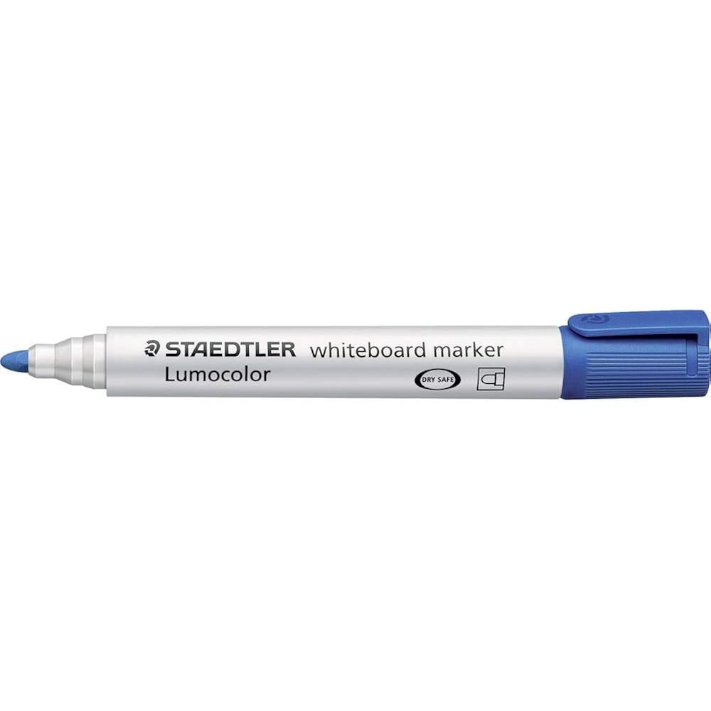 STAEDTLER (STAEDTLER) Whiteboard Markers, Rounded Round Core, Medium Blue, Pack of 10, 351-3