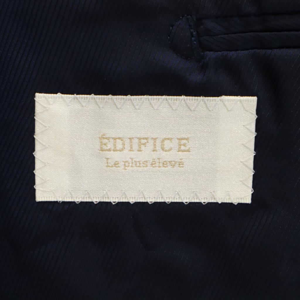 EDIFICE made in Japan suit Setup 44 Navy Men's Used