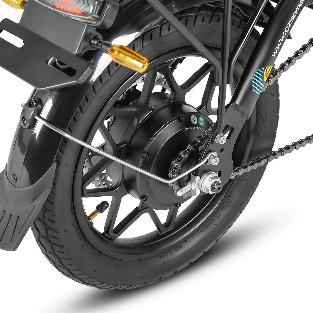 SAMEBIKE YINYU14 Folding E-Bike for Adults 350W Motor 36V7.8AH Battery14 Inch Tires All-Terrain E-Bicycle Portable Foldable Ebike for Commuting