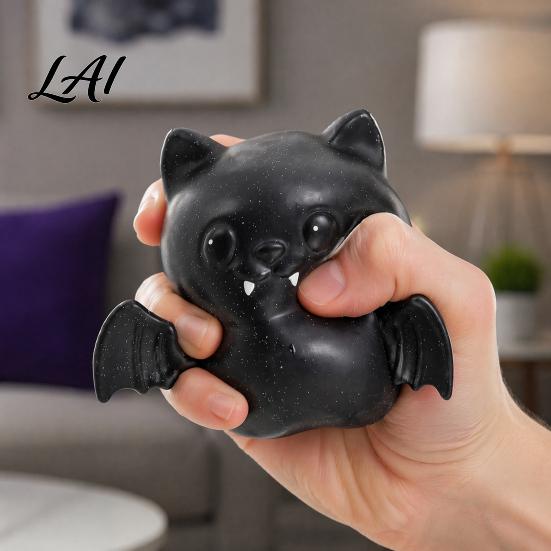 Bat Stress Relief Toy Halloween Squeeze Toy Spooky Hand Kids Relaxation Ball Fidget Party Favors for Adults Soft