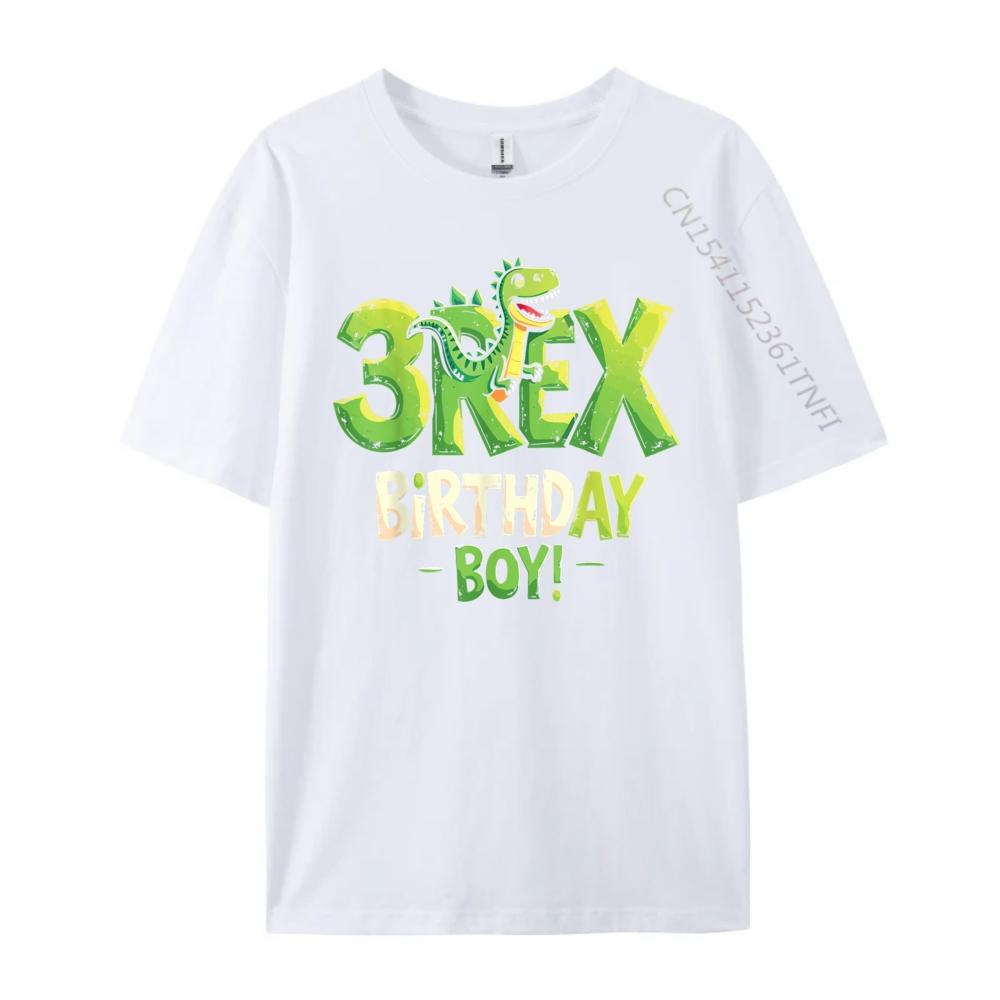 3Rex Birthday Boys Brand Clothing Anime T Shirts Camisetas Hombre EU SIZE Leisure White T Shirt Unisex Women New Year