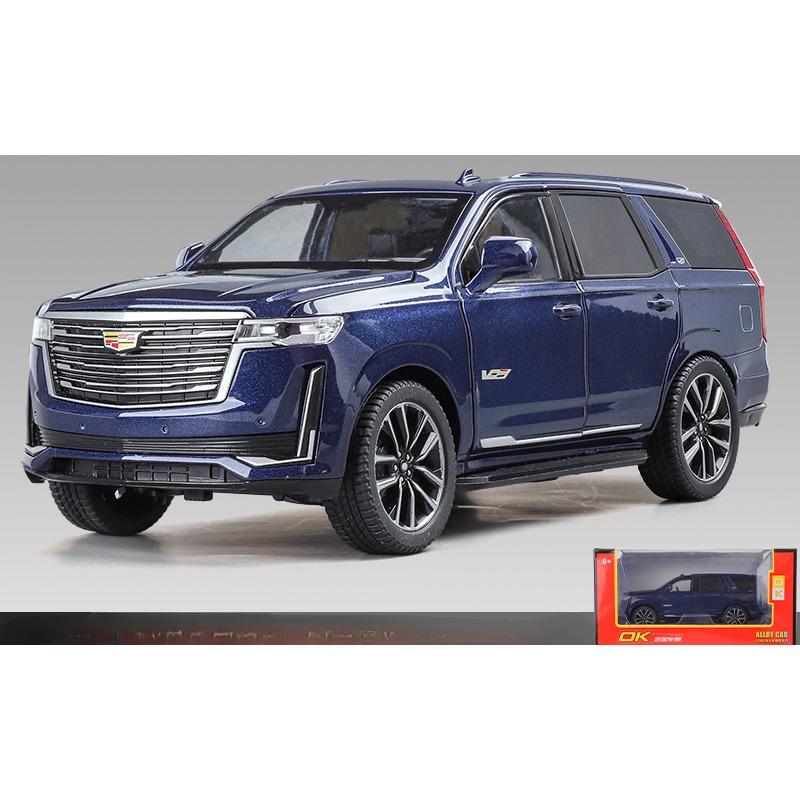 1/24 Masto Cadillac Escalade Metalinis Lydinio Diecast Transporto Priemonės Modelis Automobilio Žaislas Kolekcinis Modelis Escalade su Garsu Šviesa ir Atitraukimo Jėga Žaislai Dovanos