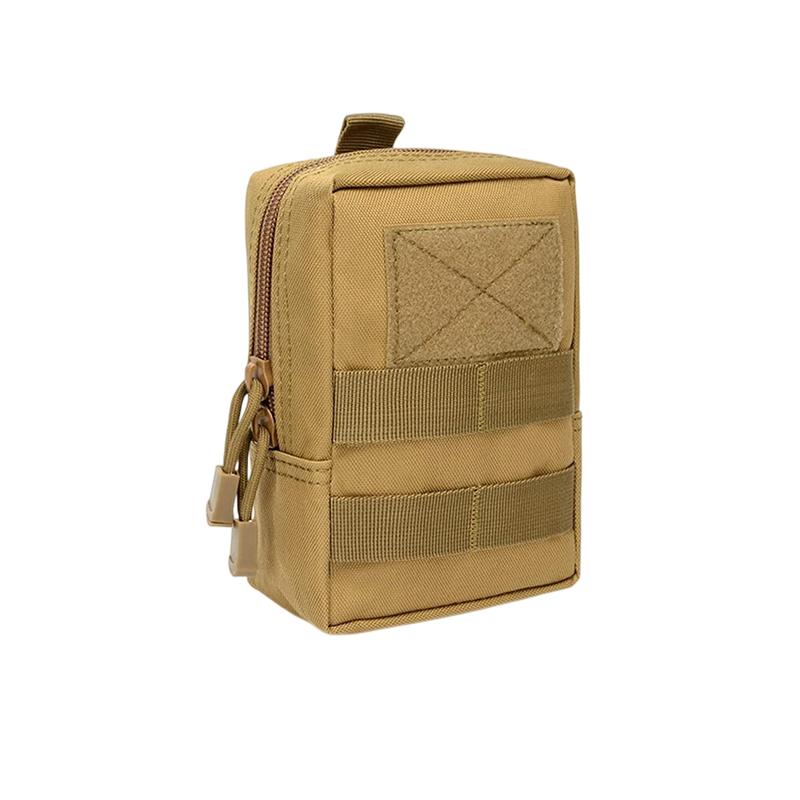 Tactical Military Multifunctional EDC Utility Pouch Waist Bags Sundries Storage Molle Tool Zipper Waist Pack Accessory-1 Piece