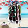 Demon Slayer Anime Print Beach Towel, Large Soft Quick Dry Towel for Beach Camping Swimming