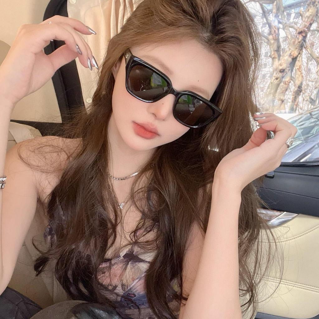 2024 Trendy GM Plate Sunglasses for Women, Slimming Korean Style, Xiaohongshu-Inspired, Dada Fashion, Void Aesthetic