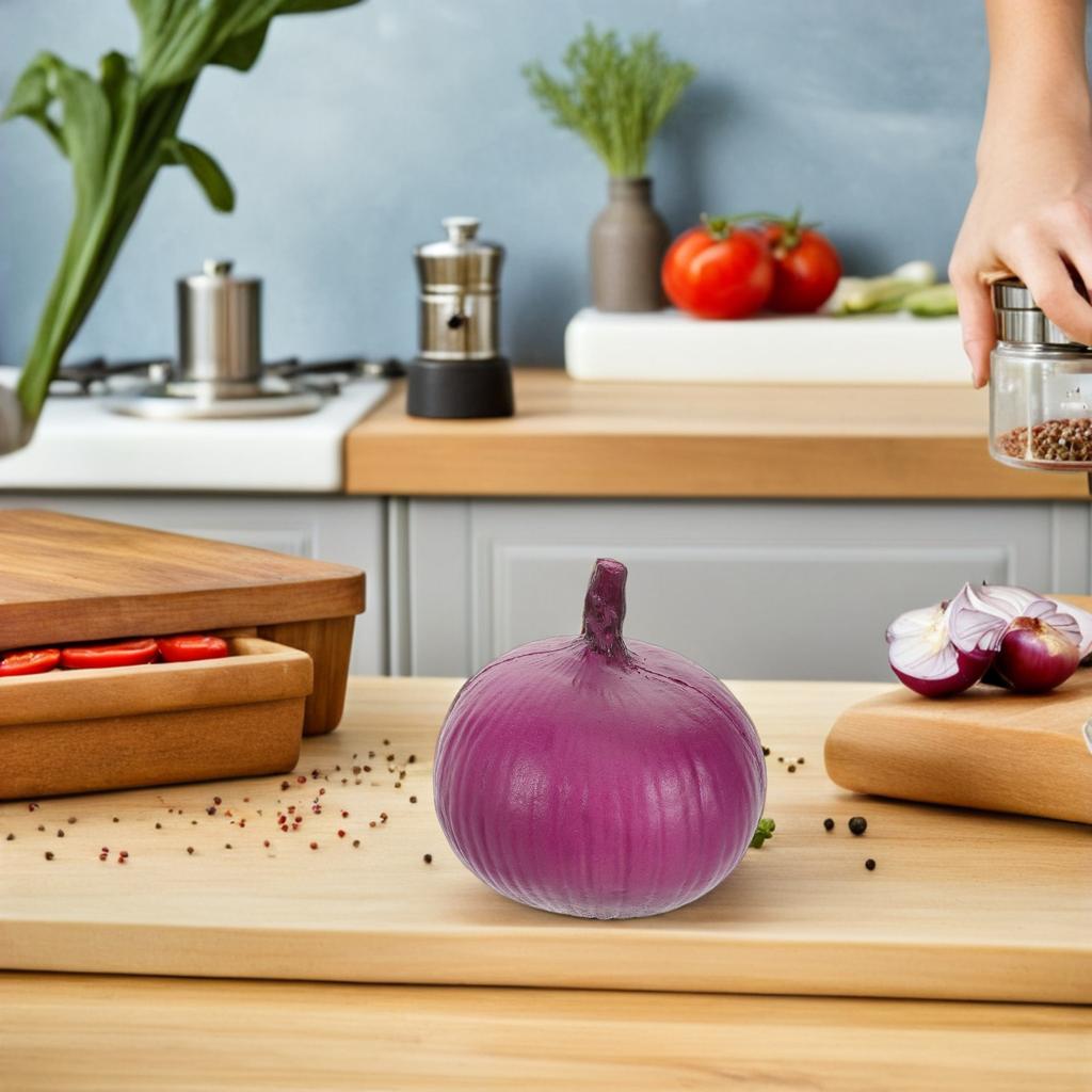 Set Decorazione Cipolle Finte Realistiche Props per Cucina Vacanze per Vetrine Negozi Casa Pratica Artistica Pittura di Natura Morta Realistica
