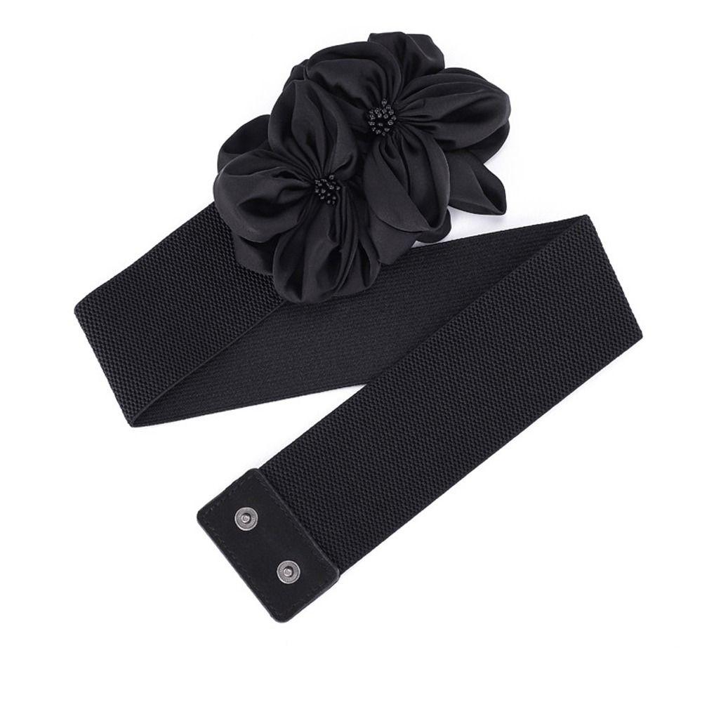 Floral Large Flowers Waistband Chic Ladies Dress Cummerbands  Skirt Dress Coat Decor Accessories