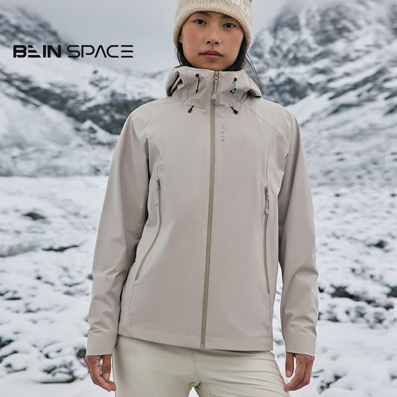 BEIN SPACE Women s Hooded Outdoor Softshell Jacket Y049 XL