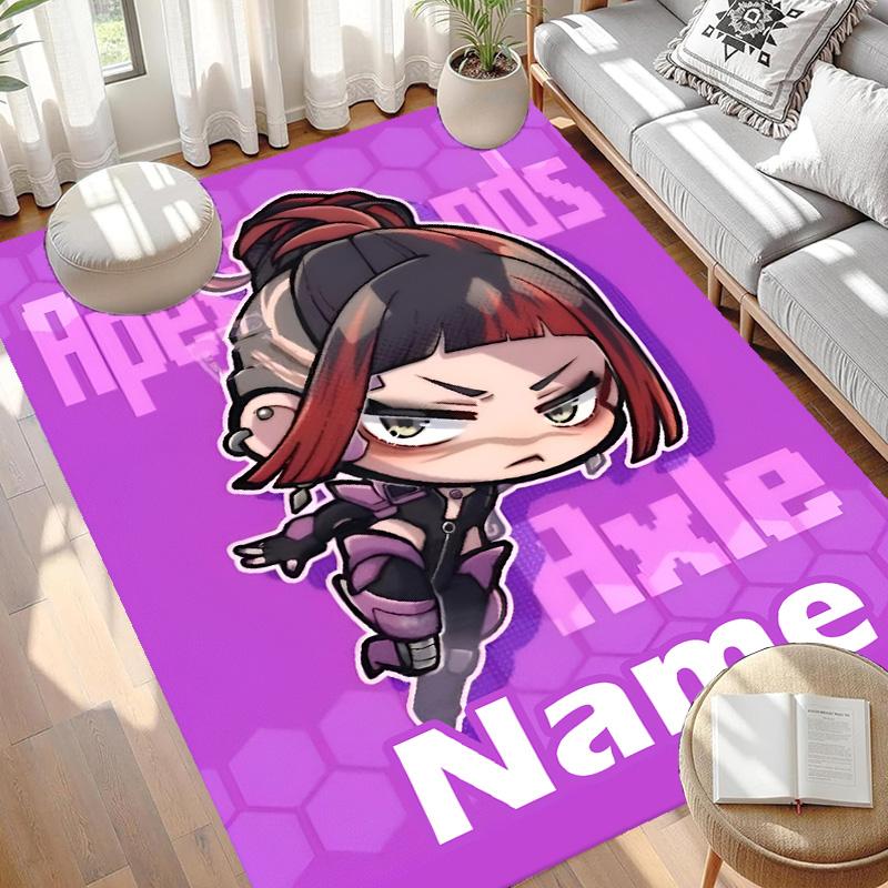 Custom Name Personalized Apex Legends Print Carpet, Versatile Home Decor Rug, for Playroom, Apartment, Balcony, Entryway, Hallway Gift