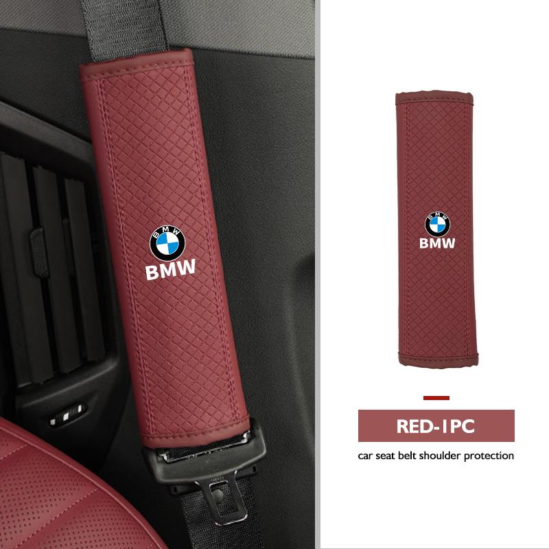 

2025 Hot Leather Car Seat Belt Protector Pad Shoulder Strap Cover For BMW E90 E60 E46 E39 F30 F10 E87 X3 X4 X5 X1 G30 G20