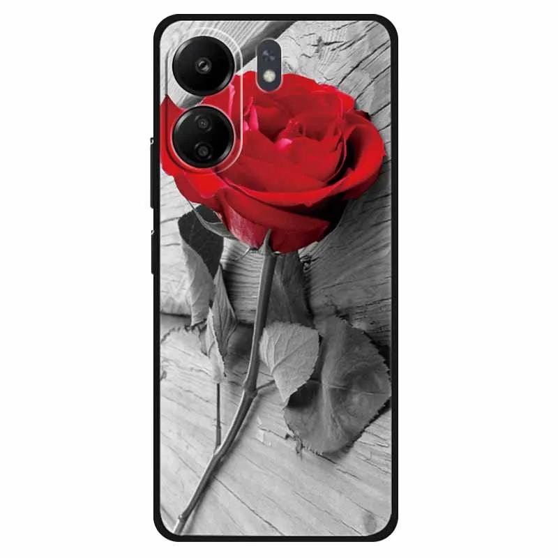 Funda For Xiaomi Poco C65 Case Soft Lion Wolf Black Shockproof Back Cover for Poco C65 C 65 Soft Case Poco C65 Cool Soft Bumper
