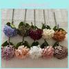 Silk Artificial Hydrangea Flower Lifelike Single Stem For Wedding Decor Home