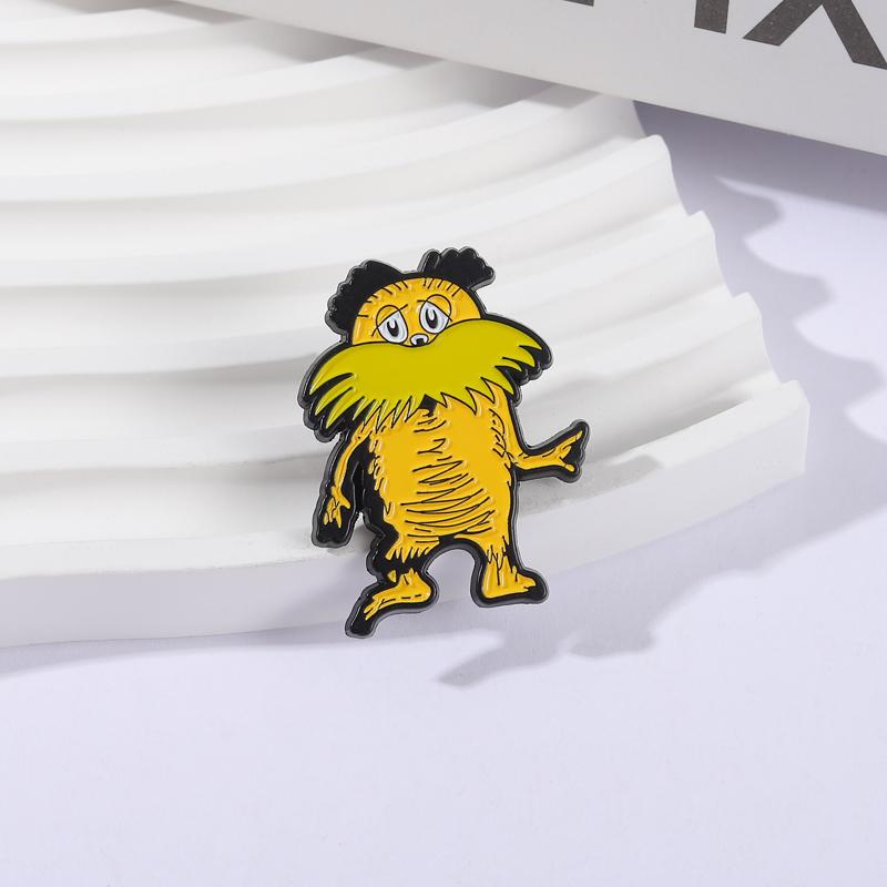 Picture Book Character Enamel Pins Children's Cartoon Brooches Lapel Badges Animal Jewelry Gift for Kids Reader Friends